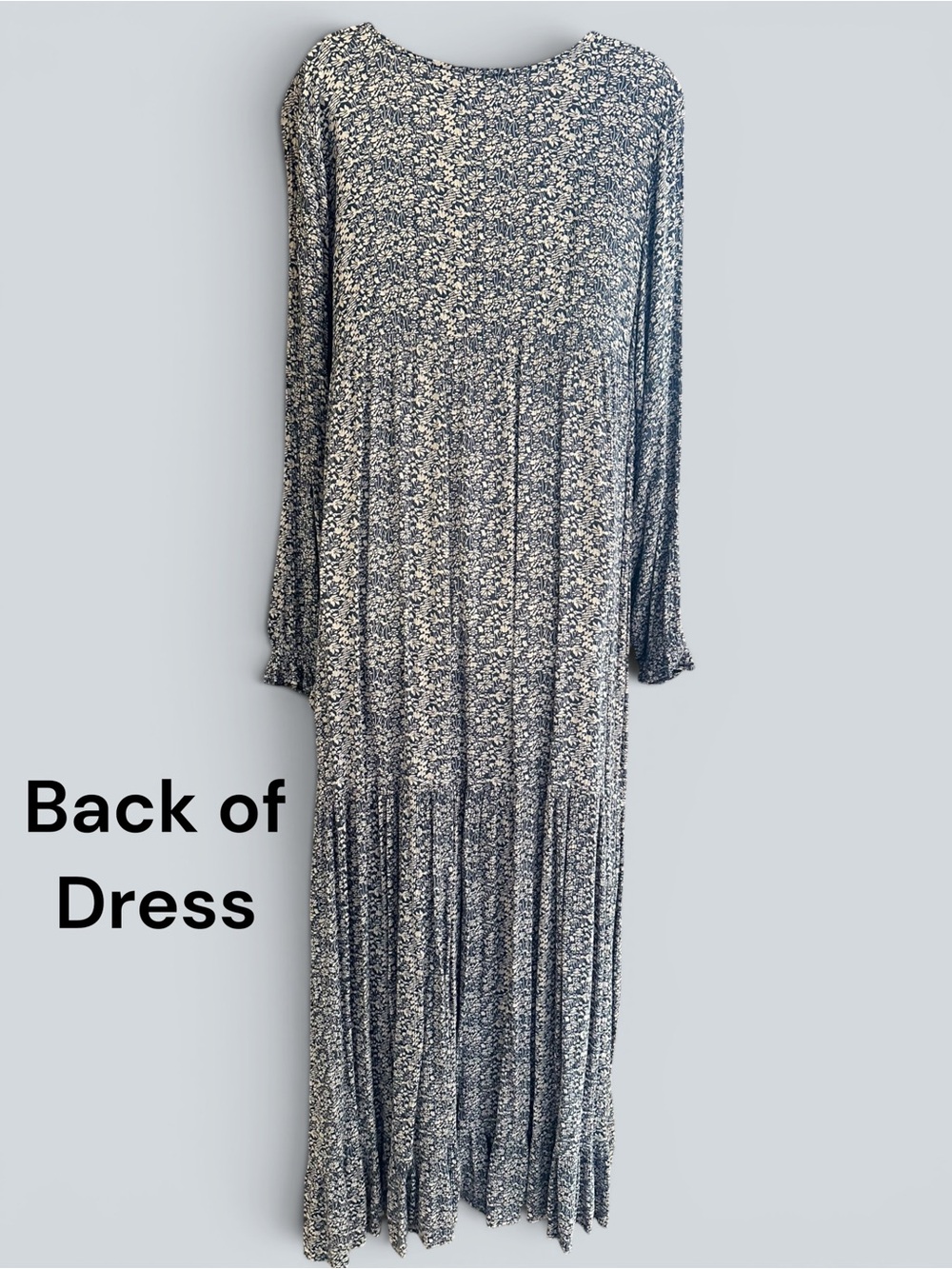 Carly Jean Los Angeles CJLA LAUREL Maxi Dress Blue XL - Picture 4 of 9
